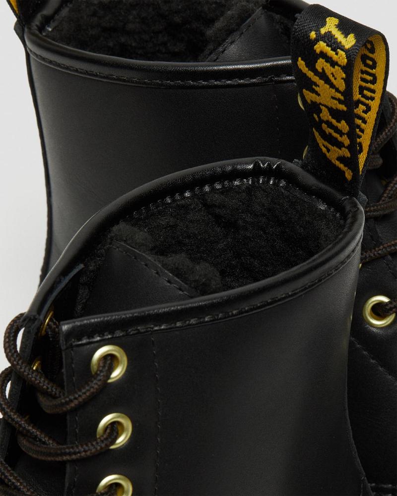 Dr Martens 1460 DM's Wintergrip Leren Veterlaarzen Heren Zwart | NL 29PJJ